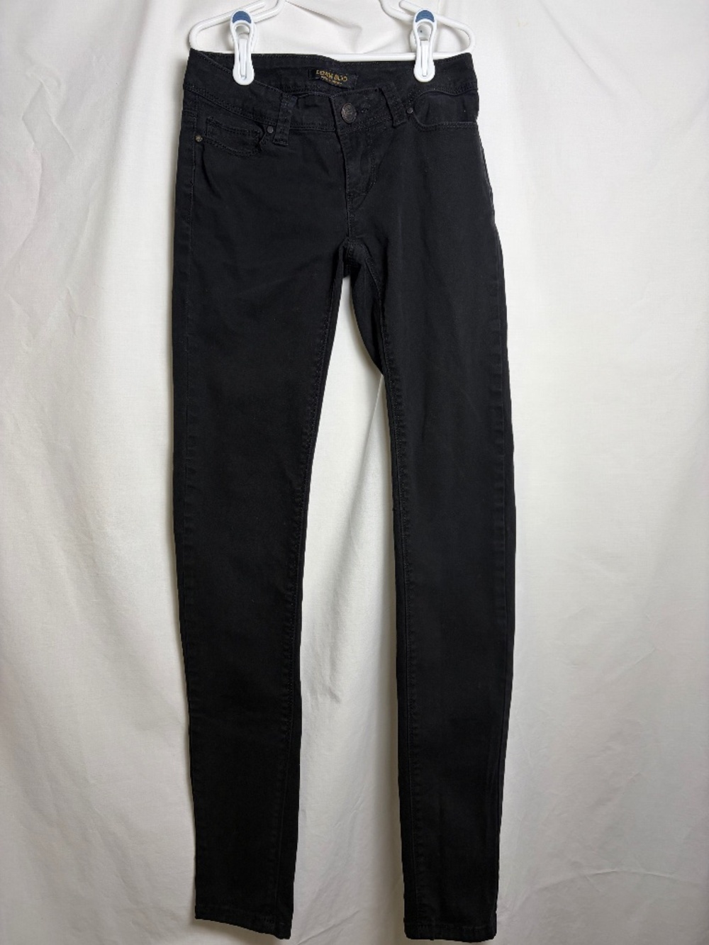 Denim Blvd Girls Size 0 Black Straight Leg Pants
